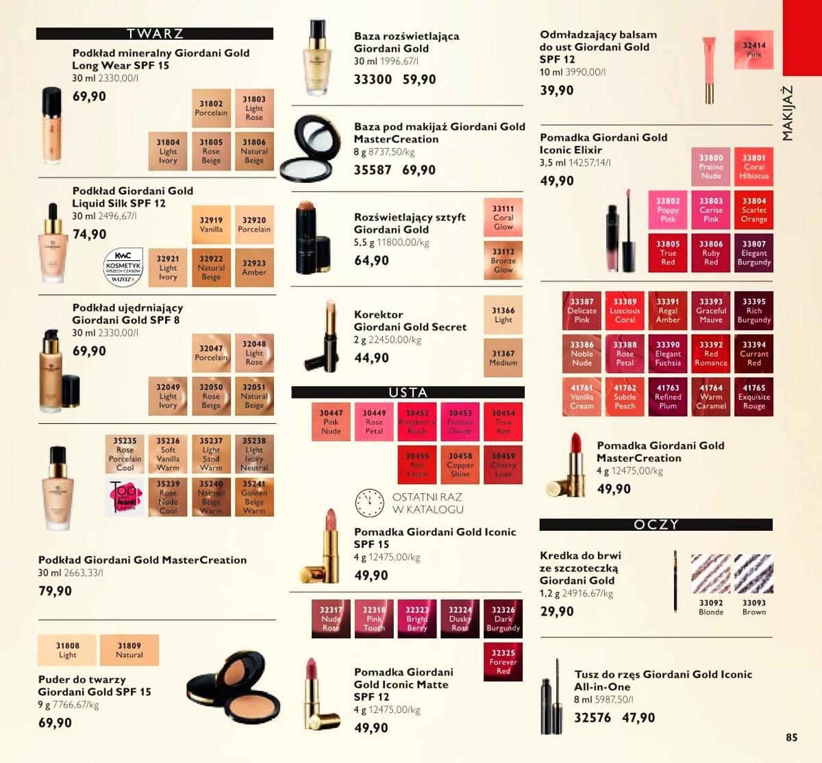 Gazetka promocyjna Oriflame str. 85