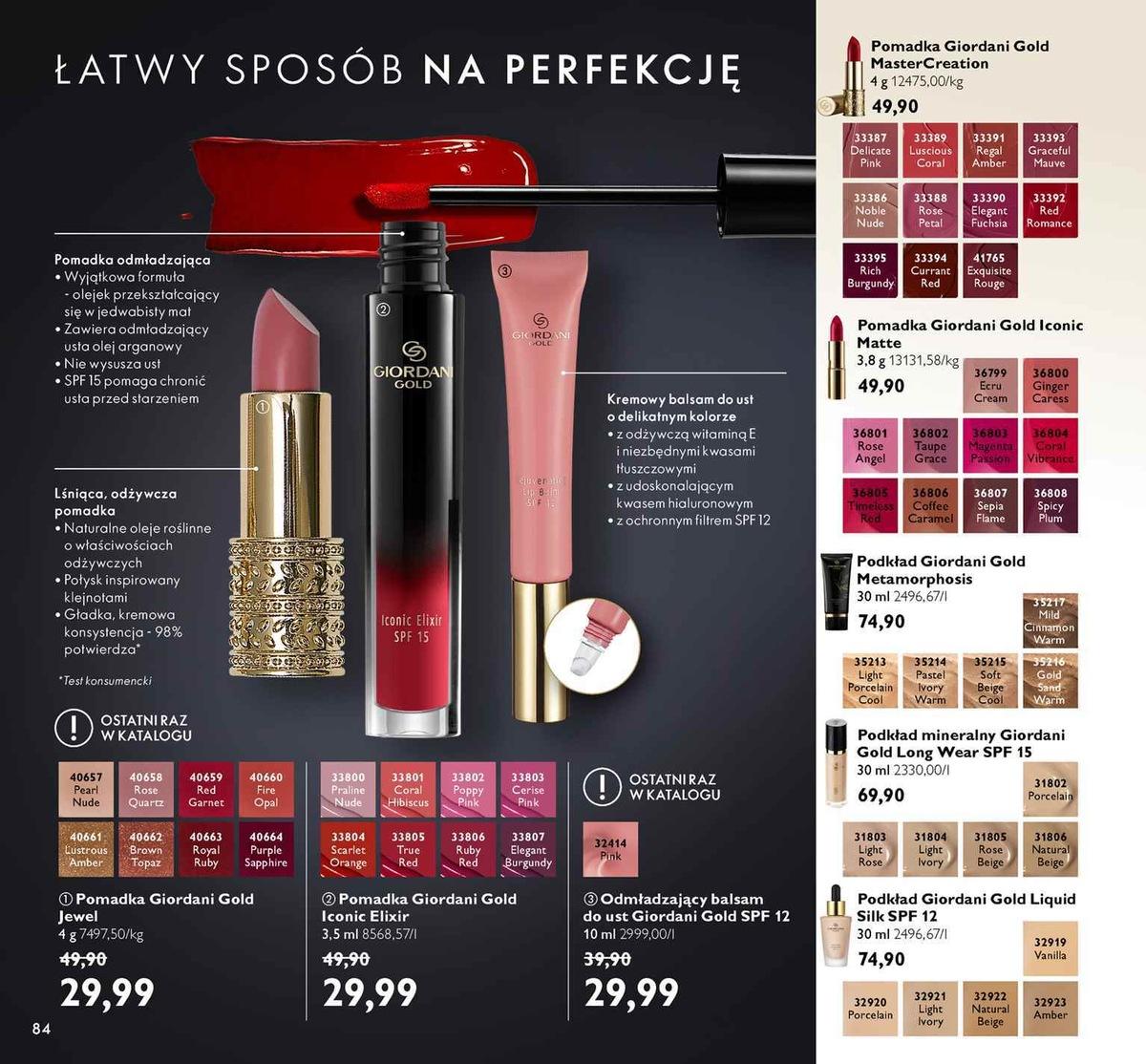 Gazetka promocyjna Oriflame str. 84
