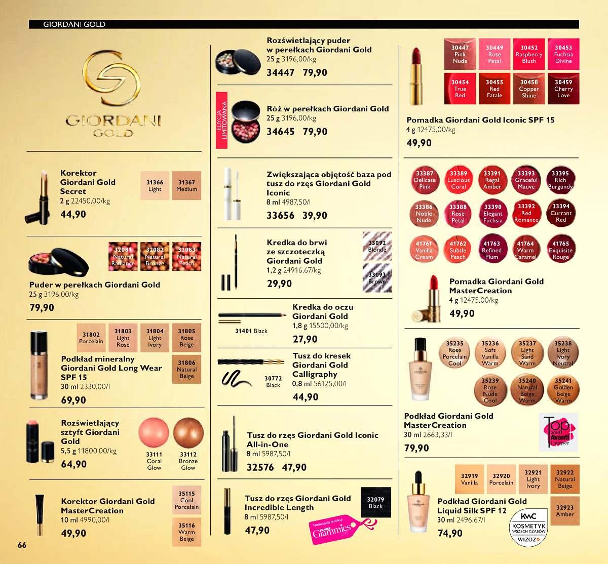 Gazetka promocyjna Oriflame str. 66