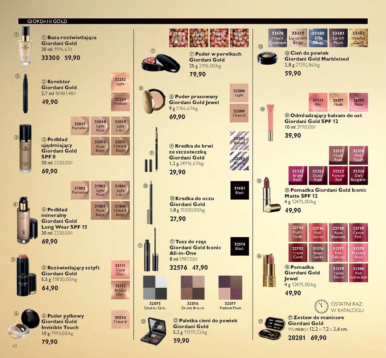 Gazetka promocyjna Oriflame str. 60