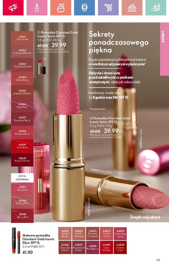 Gazetka promocyjna Oriflame str. 69