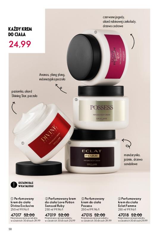 Gazetka promocyjna Oriflame str. 58