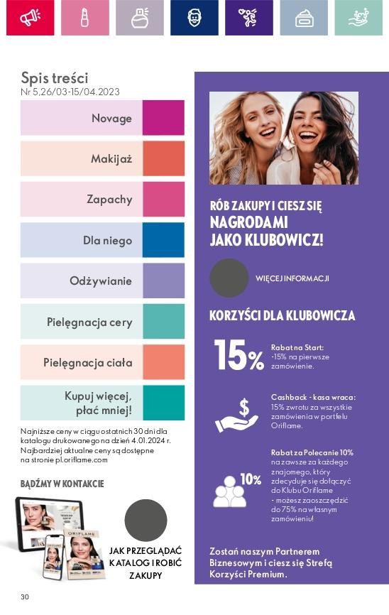 Gazetka promocyjna Oriflame str. 30
