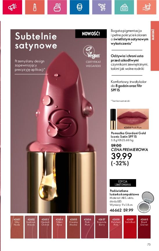 Gazetka promocyjna Oriflame str. 73