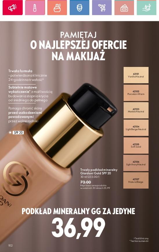 Gazetka promocyjna Oriflame str. 102