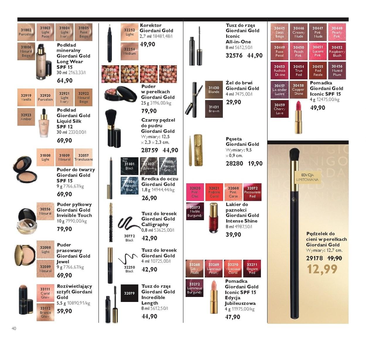 Gazetka promocyjna Oriflame str. 40