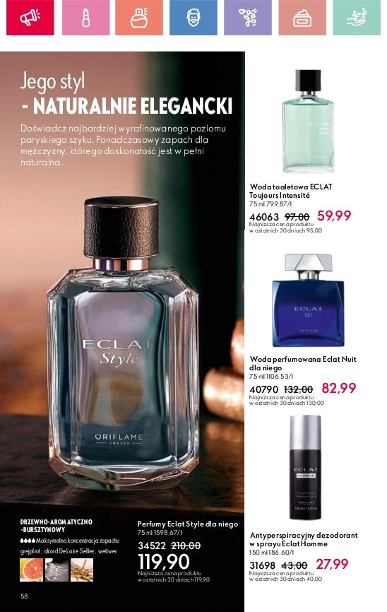Gazetka promocyjna Oriflame str. 58