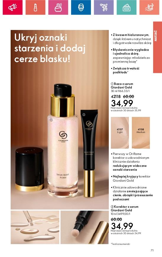 Gazetka promocyjna Oriflame str. 71