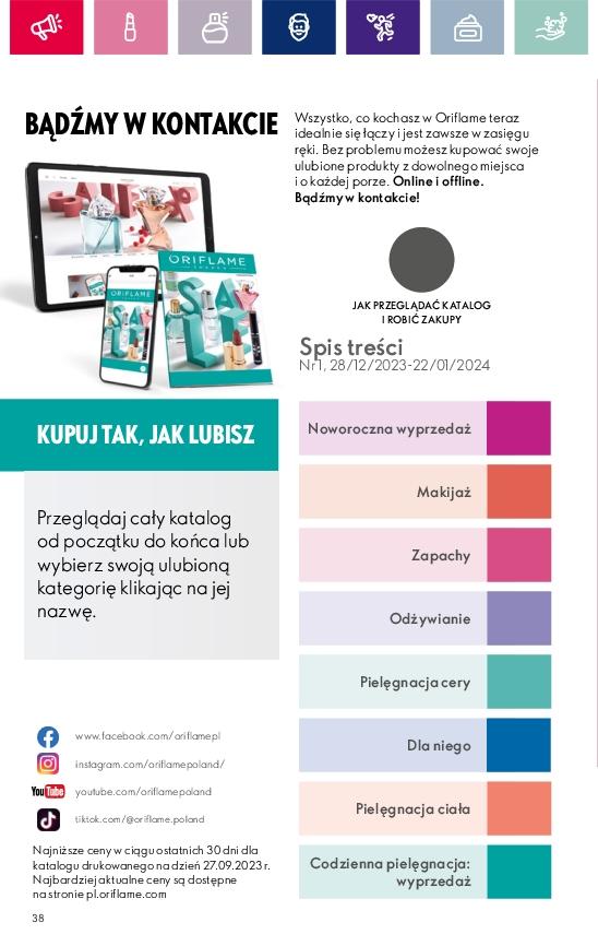 Gazetka promocyjna Oriflame str. 38
