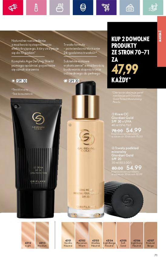 Gazetka promocyjna Oriflame str. 71
