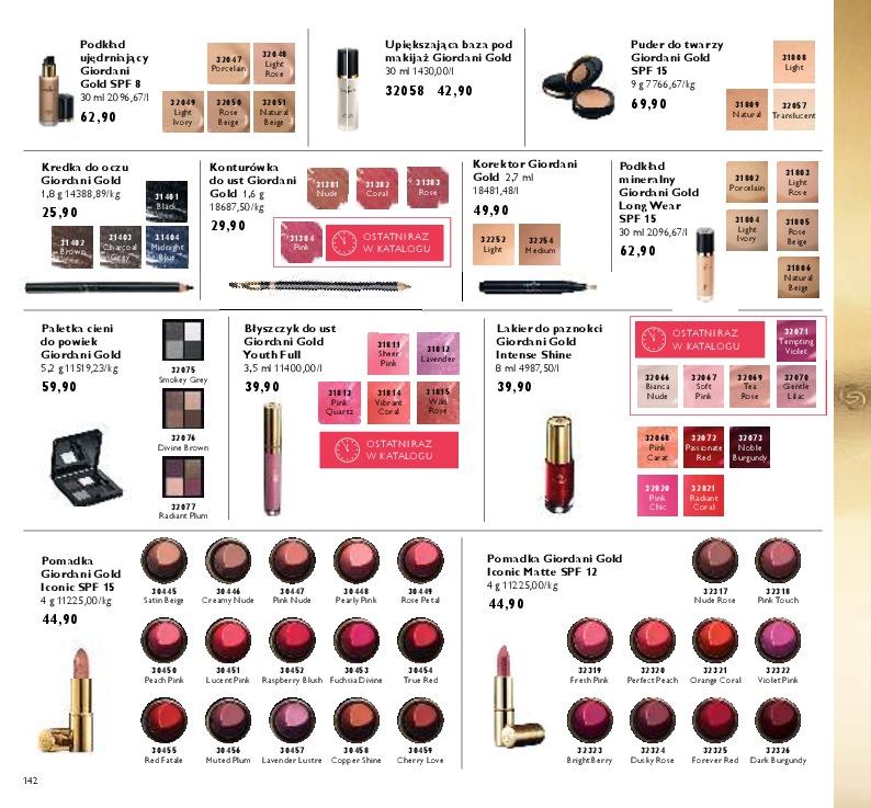 Gazetka promocyjna Oriflame str. 142