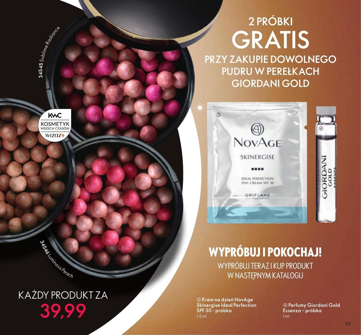 Gazetka promocyjna Oriflame str. 33
