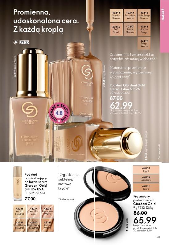 Gazetka promocyjna Oriflame str. 61