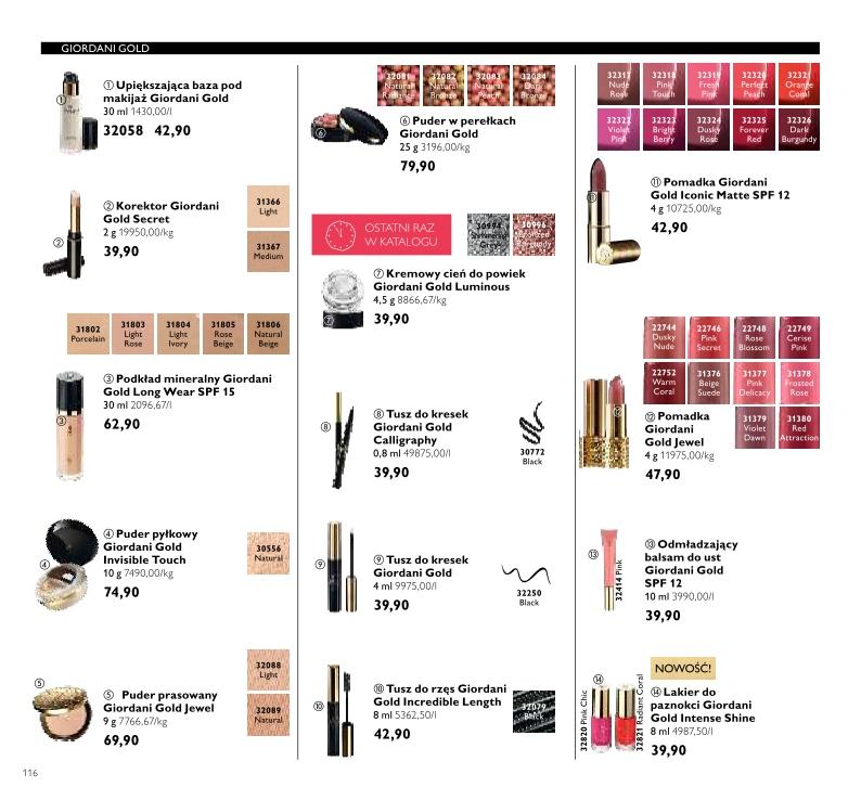 Gazetka promocyjna Oriflame str. 116