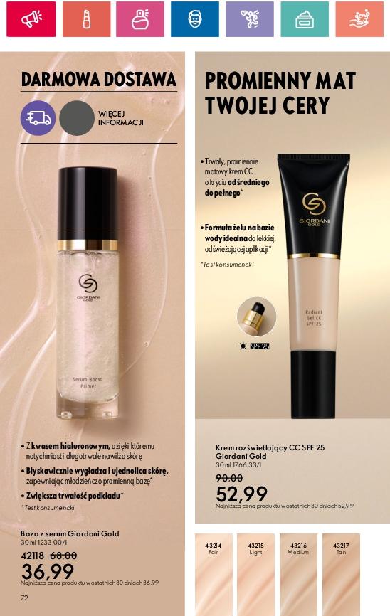 Gazetka promocyjna Oriflame str. 72