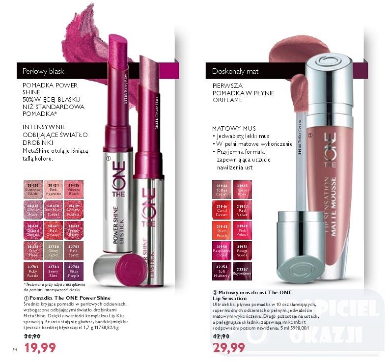 Gazetka promocyjna Oriflame str. 54