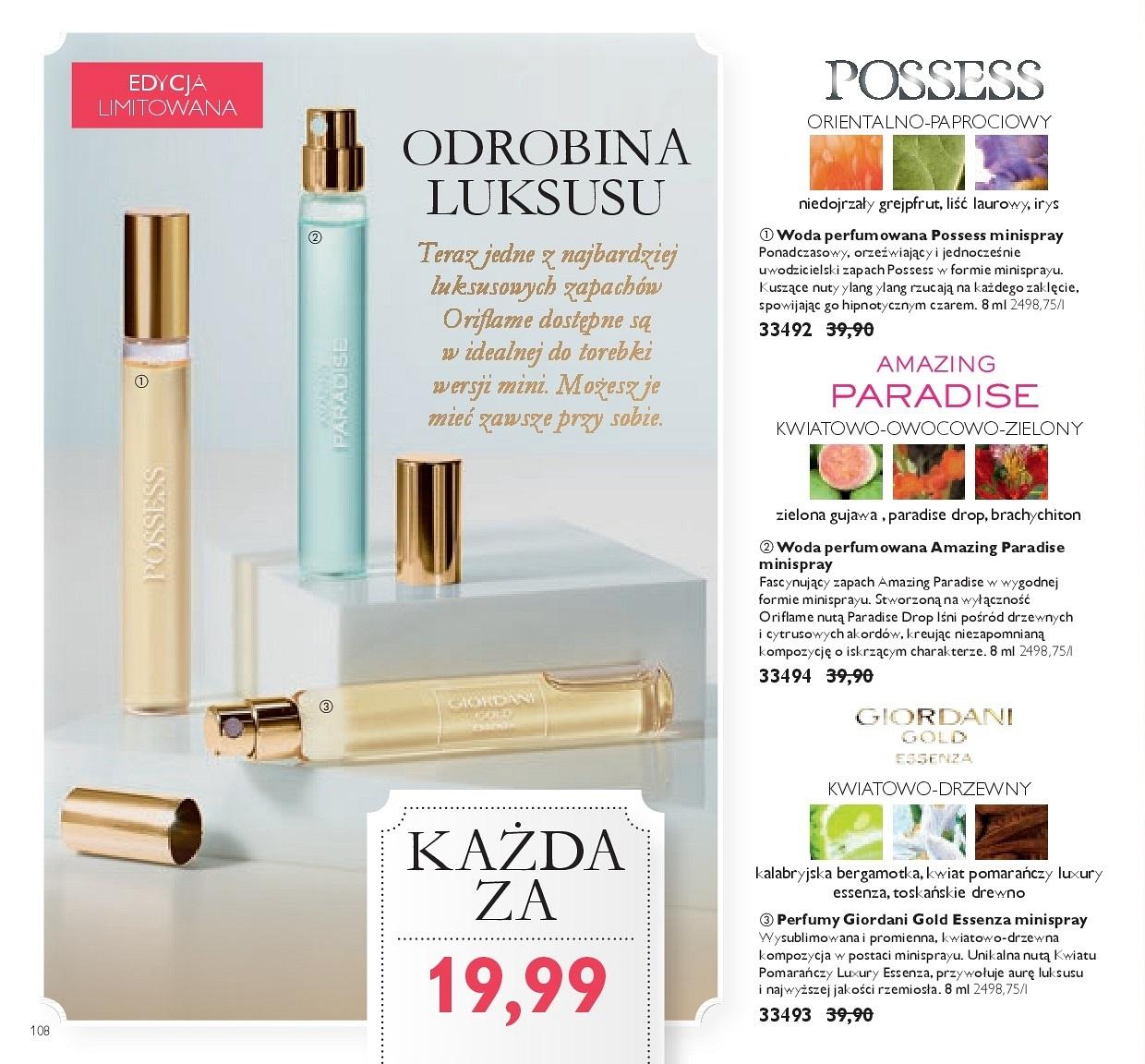 Gazetka promocyjna Oriflame str. 108