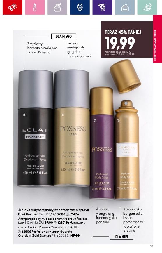 Gazetka promocyjna Oriflame str. 39