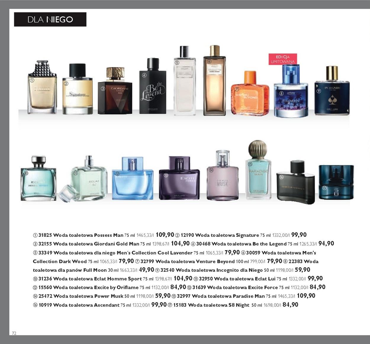 Gazetka promocyjna Oriflame str. 72