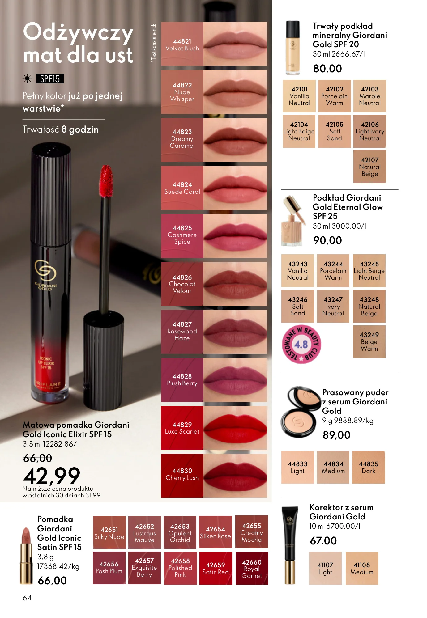 Gazetka promocyjna Oriflame str. 64