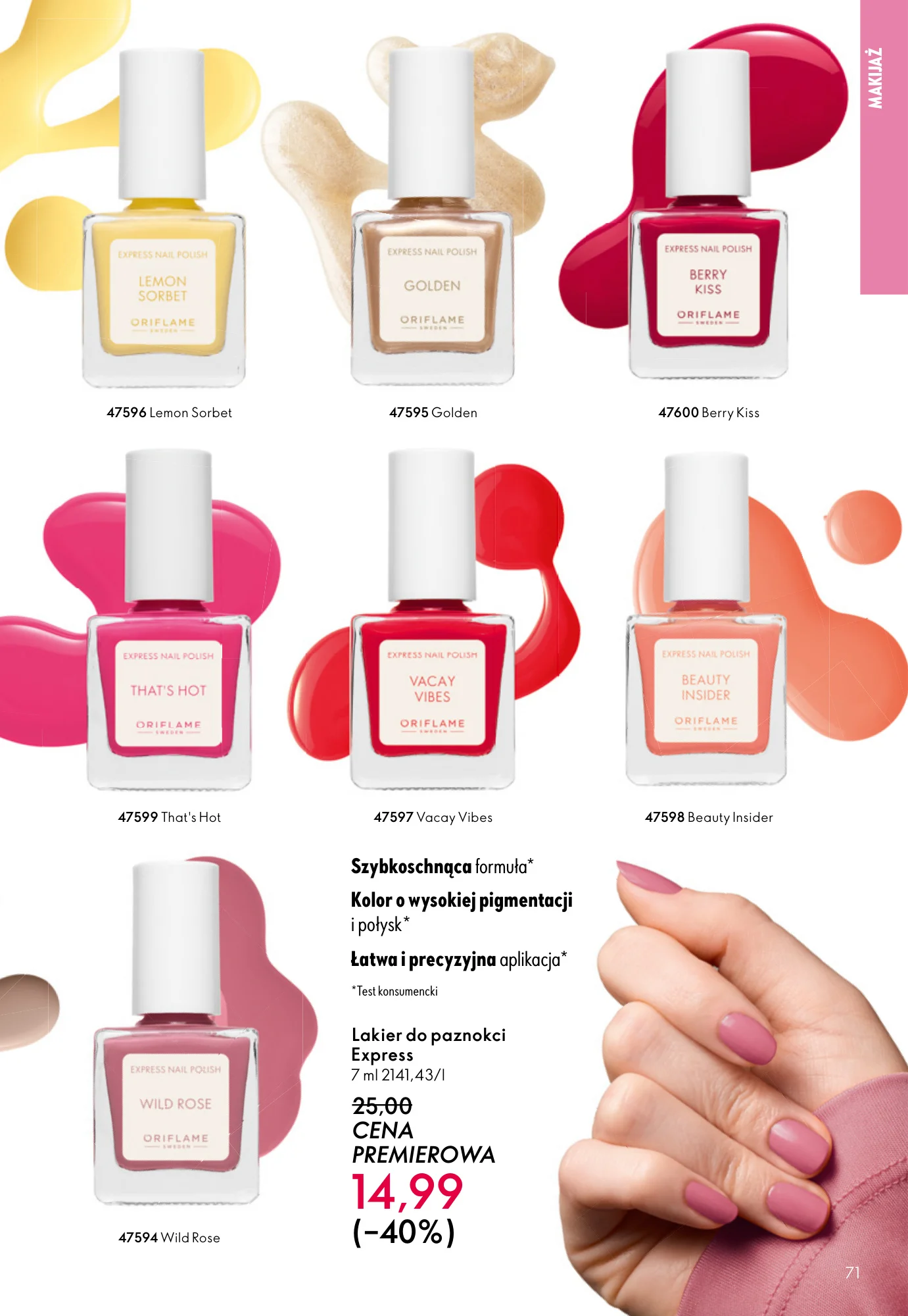 Gazetka promocyjna Oriflame str. 71