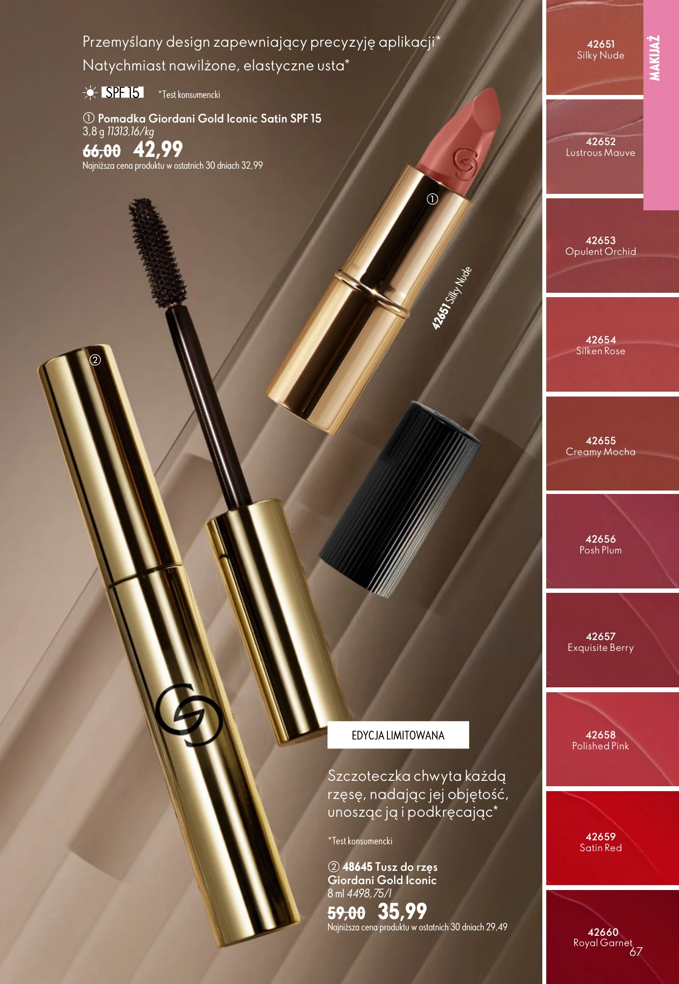 Gazetka promocyjna Oriflame str. 67