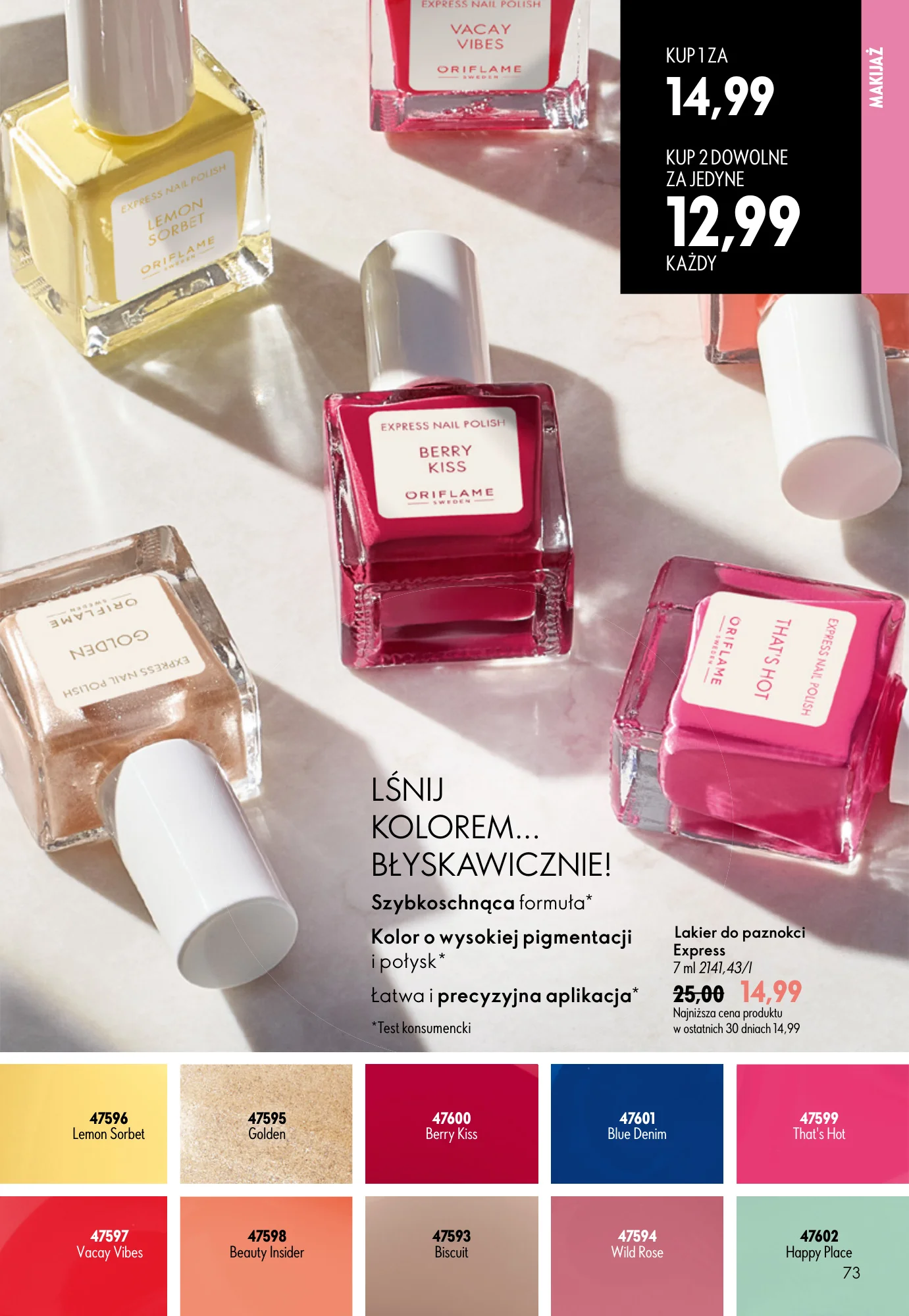 Gazetka promocyjna Oriflame str. 73