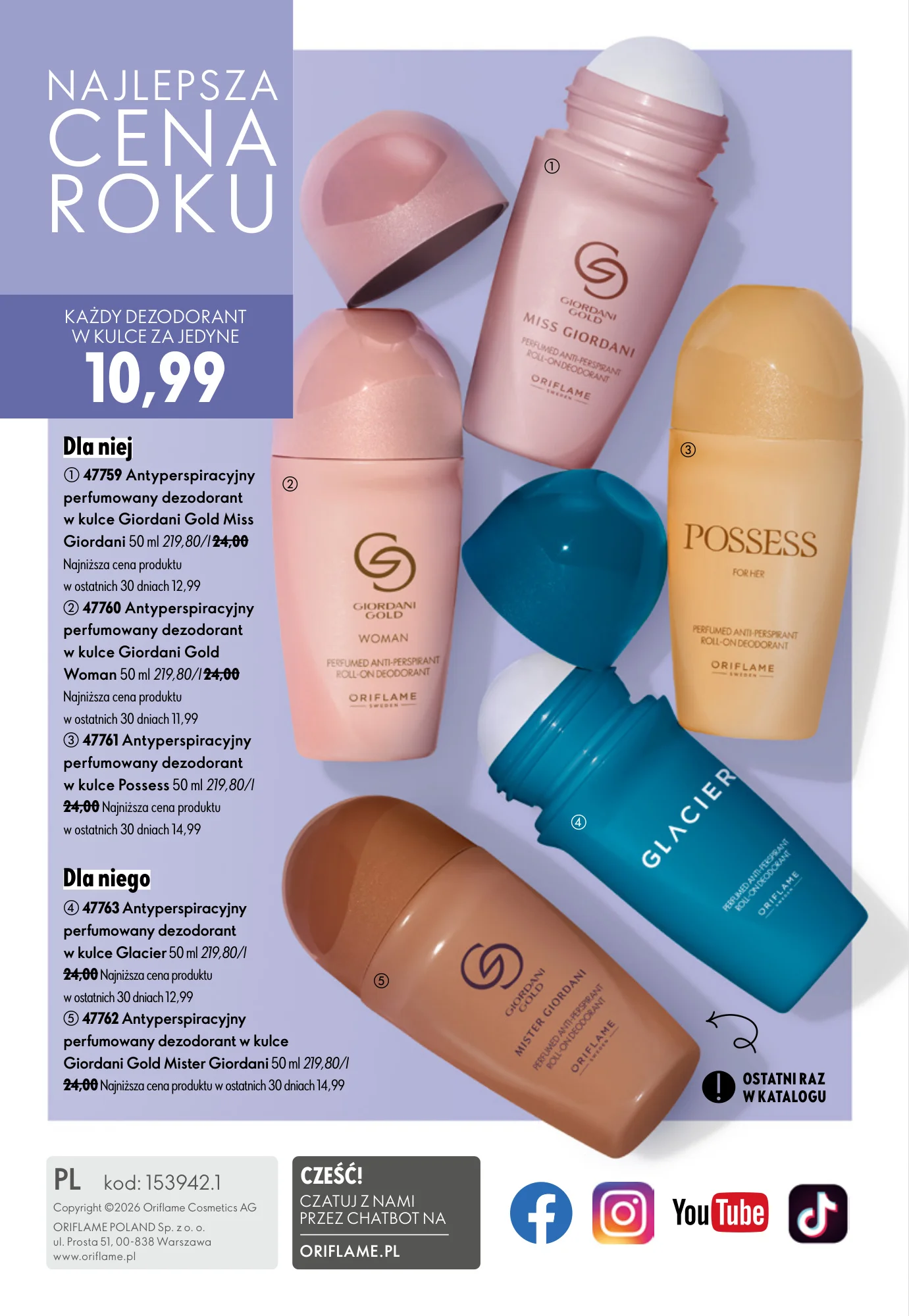 Gazetka promocyjna Oriflame str. 148