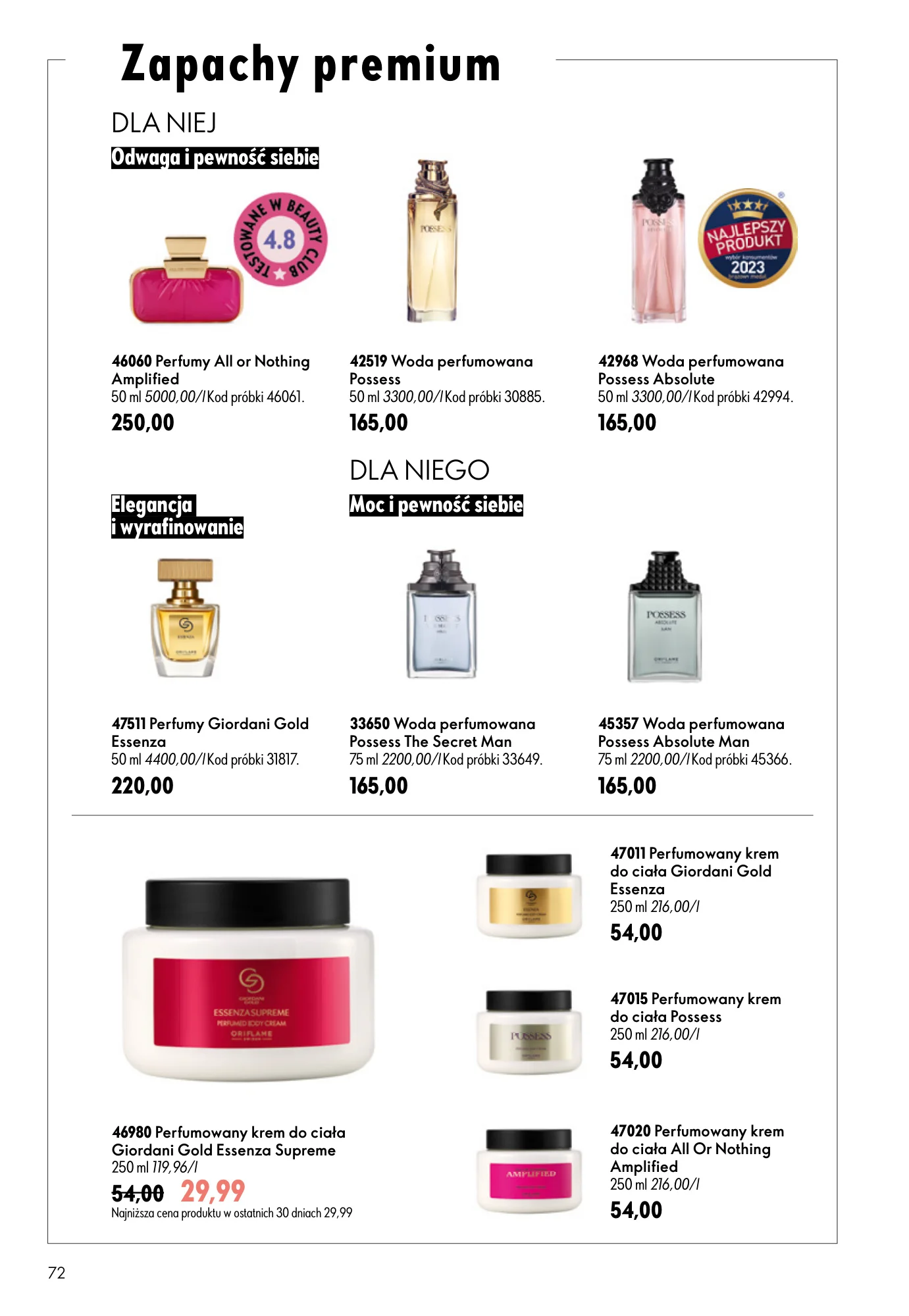 Gazetka promocyjna Oriflame str. 72