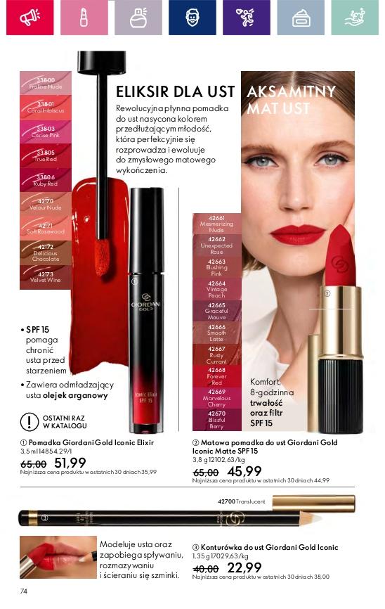 Gazetka promocyjna Oriflame str. 74