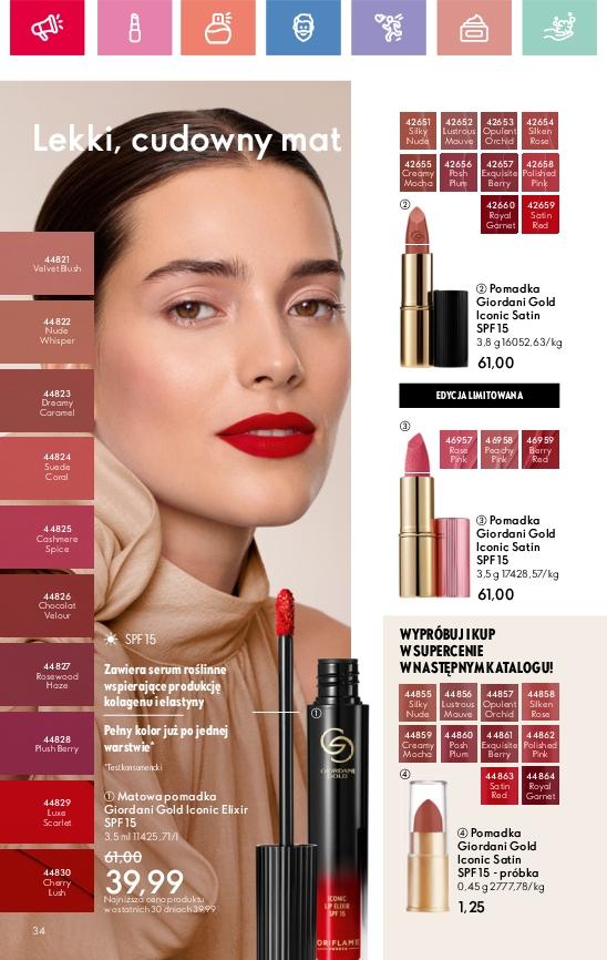Gazetka promocyjna Oriflame str. 34