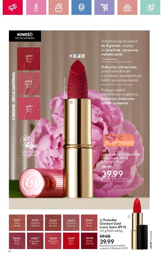 Gazetka promocyjna Oriflame str. 58