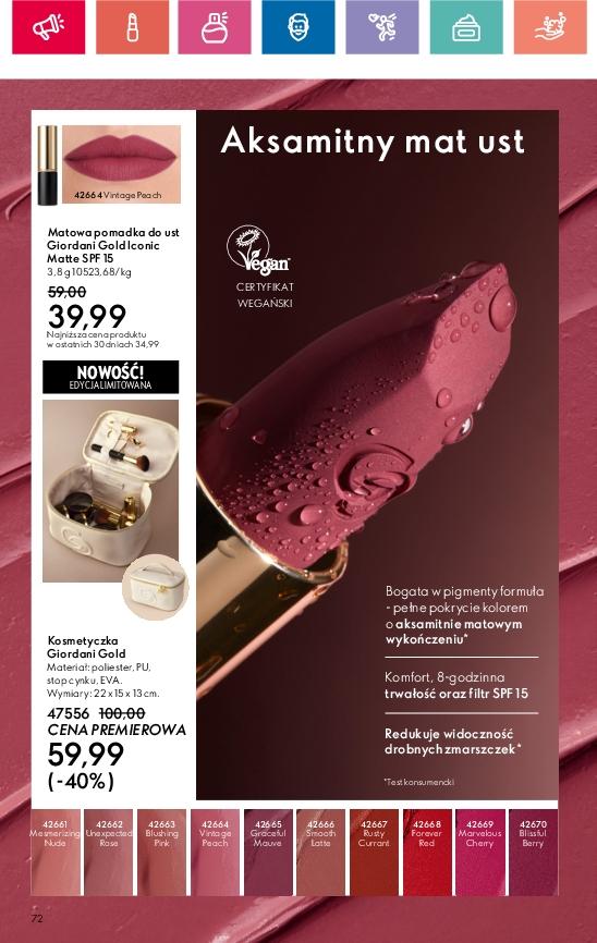 Gazetka promocyjna Oriflame str. 72