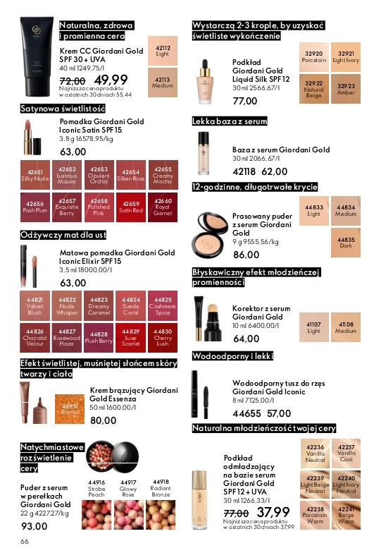 Gazetka promocyjna Oriflame str. 66