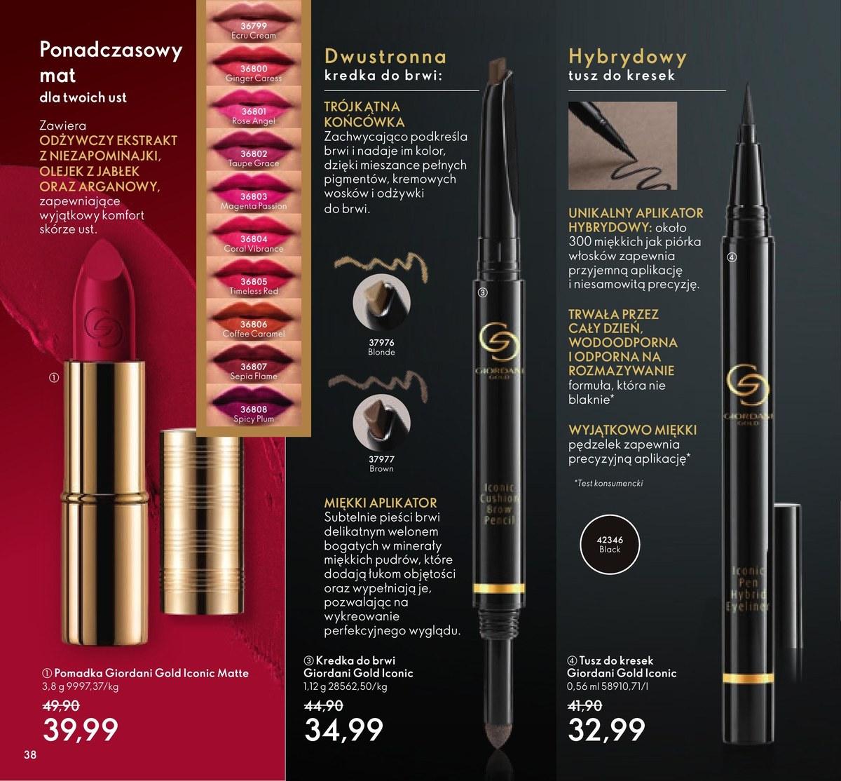 Gazetka promocyjna Oriflame str. 38