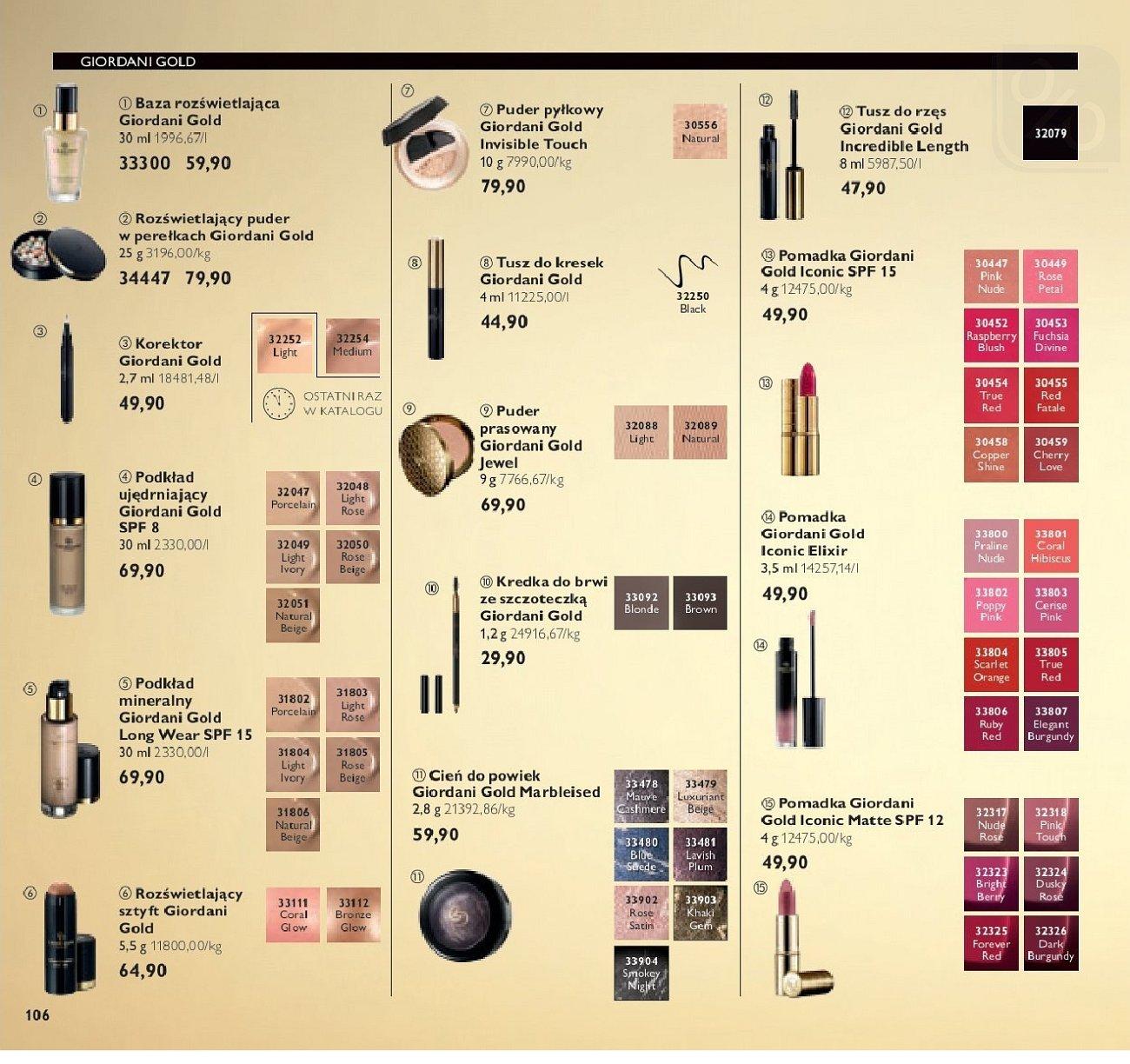 Gazetka promocyjna Oriflame str. 106