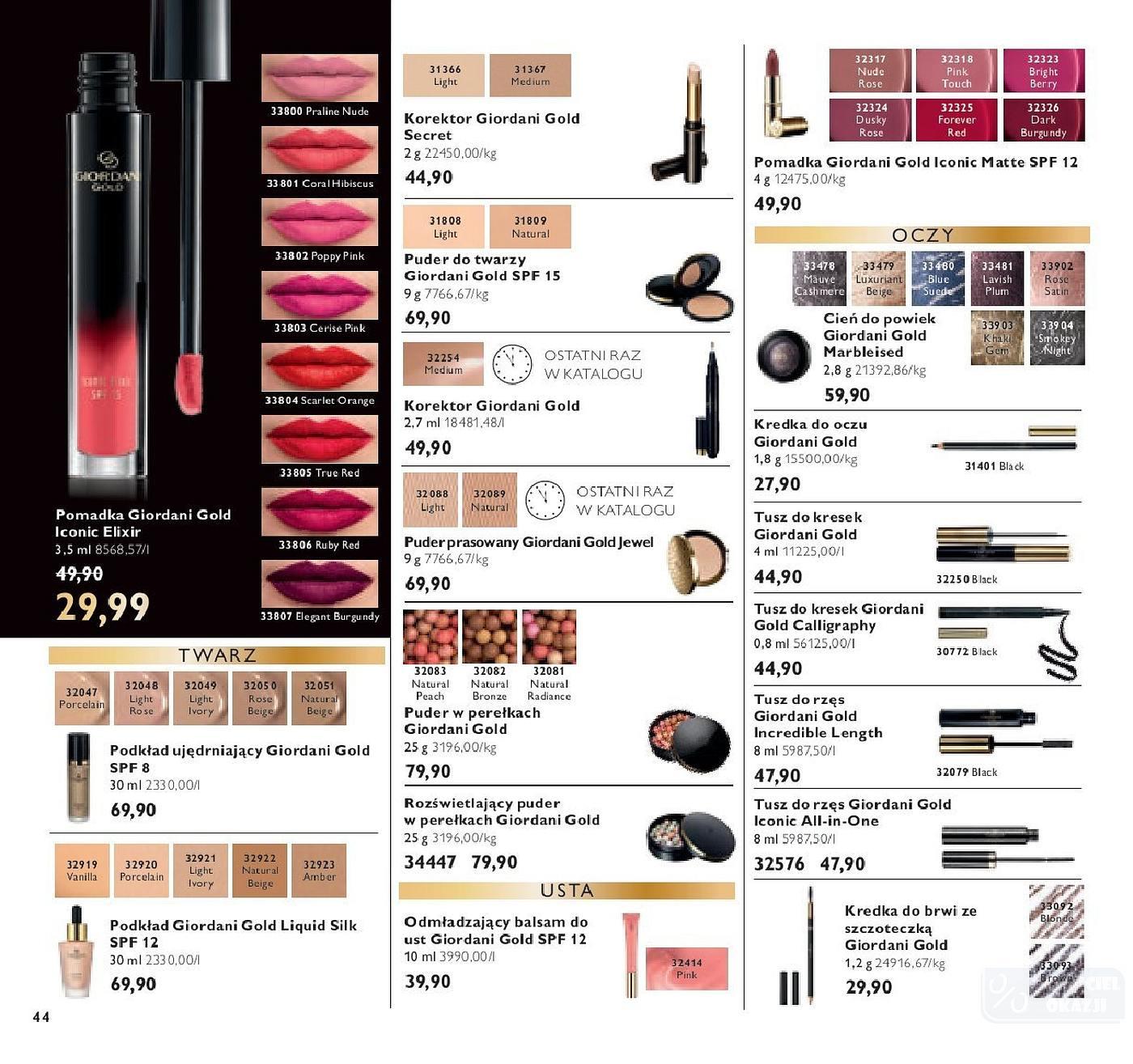 Gazetka promocyjna Oriflame str. 44