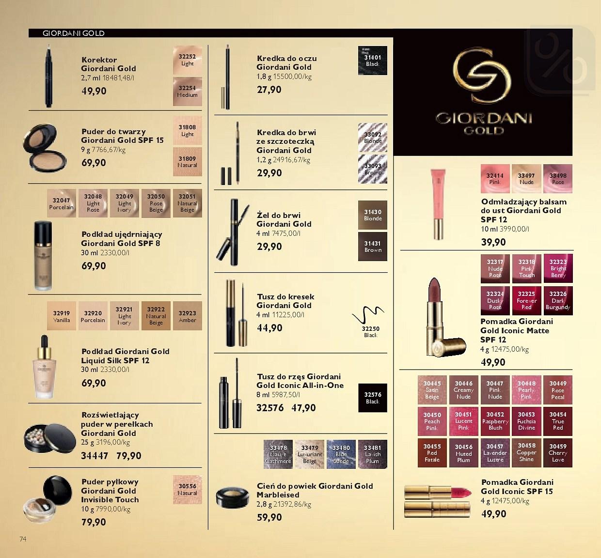 Gazetka promocyjna Oriflame str. 74