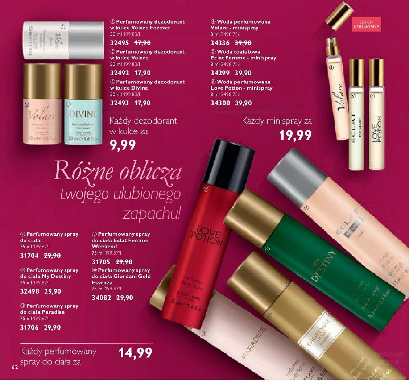 Gazetka promocyjna Oriflame str. 62