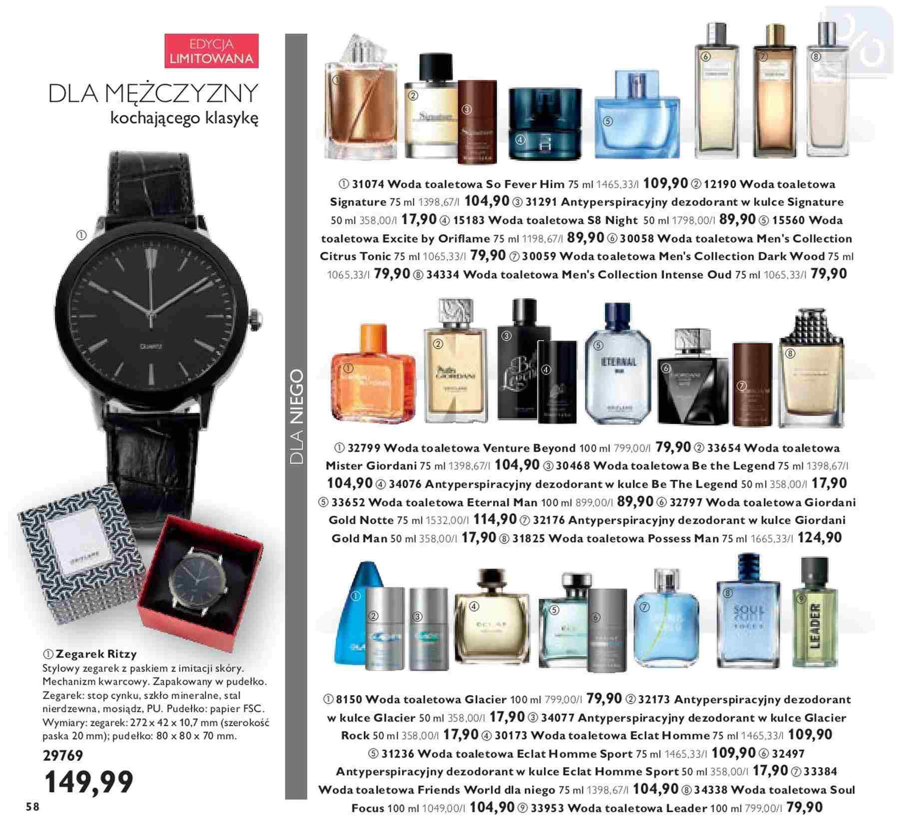 Gazetka promocyjna Oriflame str. 58